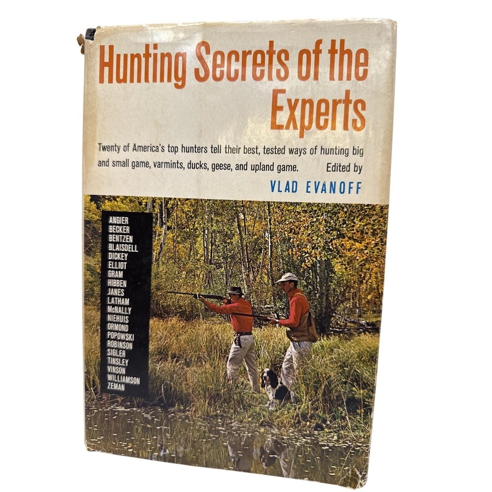 Hunting Secrets of the‎ Experts Vlad Evanoff 1964 Doubleday Vintage Hardcover